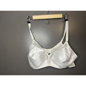 Lilyette Bra Womens 40B White Wirefree Soft Cup Adjustable Straps Comfort 575